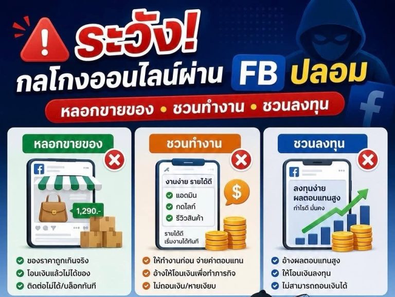 แจ้งเตือนภัยกลโกงออนไลน์ และแนะนำเครื่องมือป้องกันตัวด้วยแอปพลิเคชัน “Police Care”