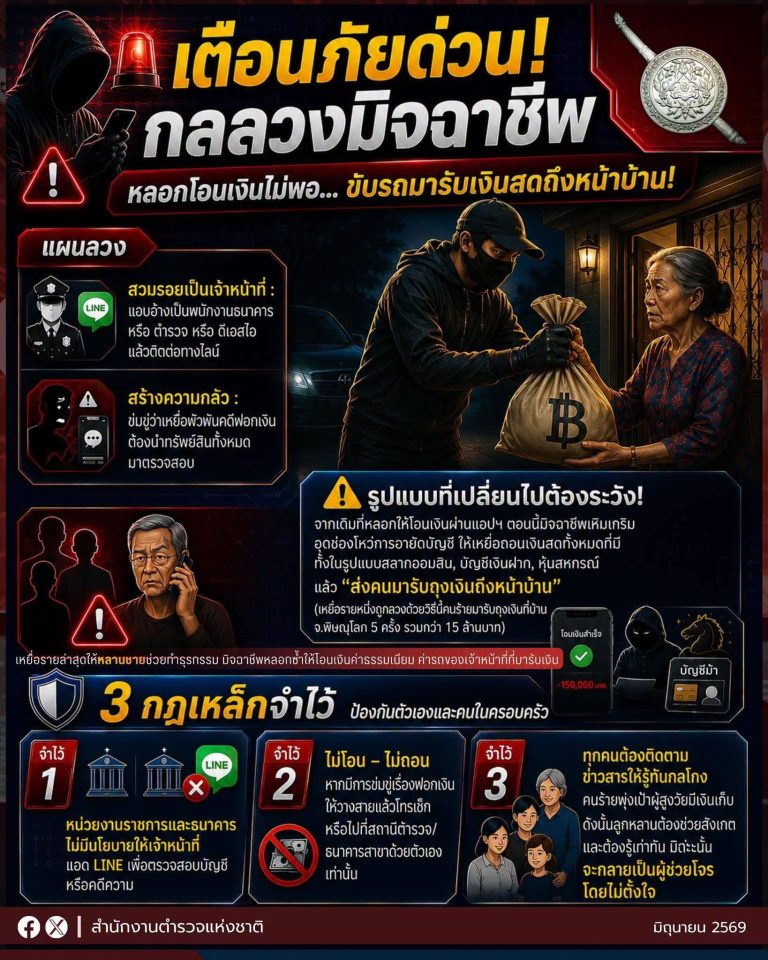 สภ.ตะคร้อ เผยกลลวงมิจฉาชีพ!